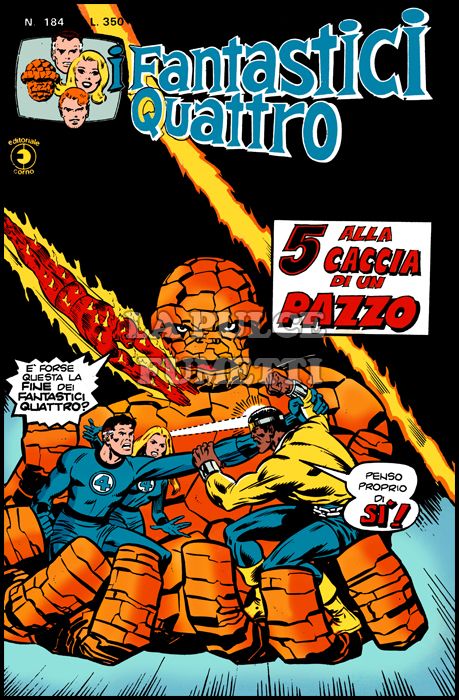 FANTASTICI QUATTRO #   184: 5 ALLA CACCIA DI UN PAZZO